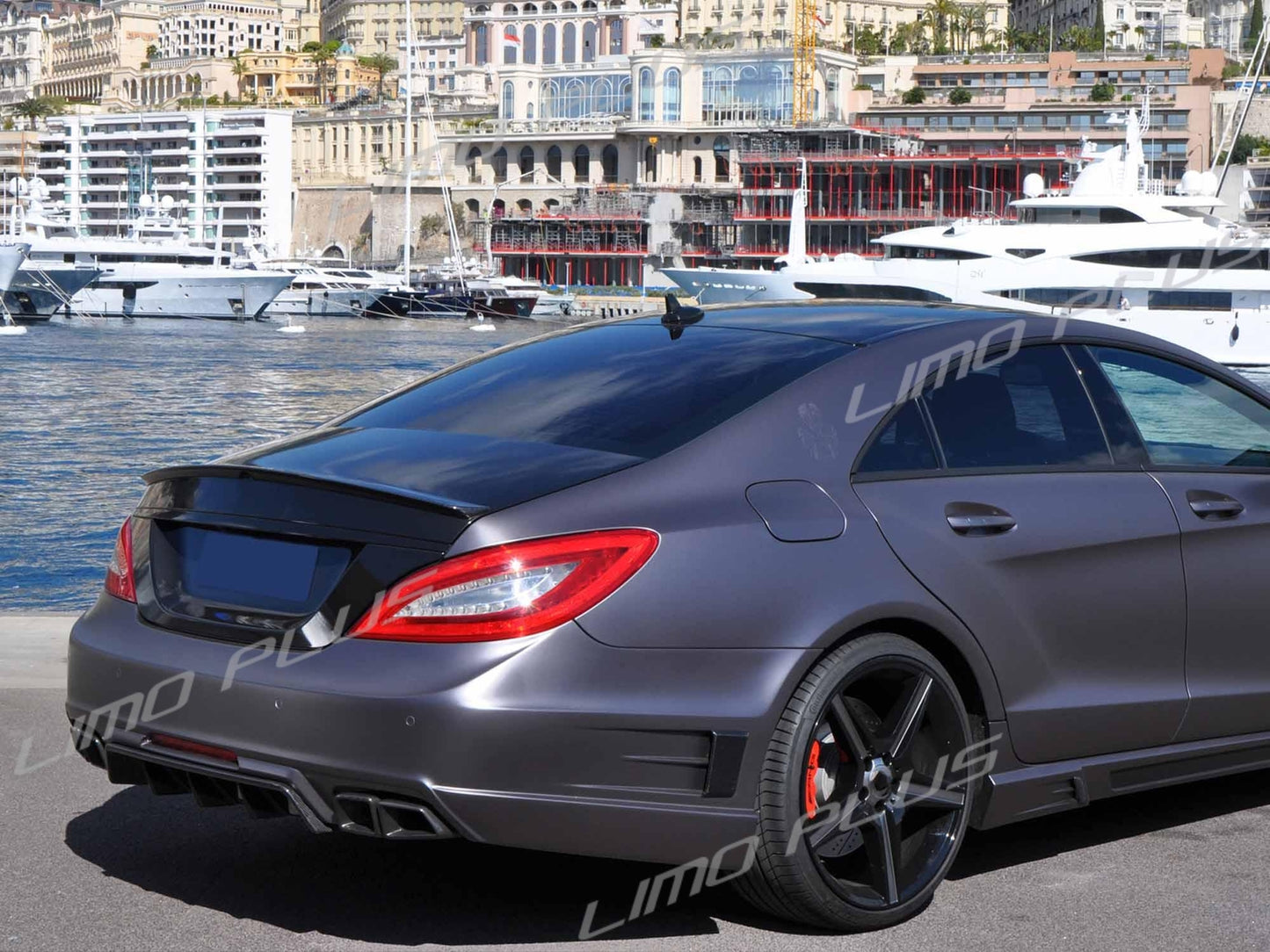 AMG Quad Exhaust Tips Pipes Black for Mercedes E63 C63 CL63 CLS63 ML63 GL63 Q