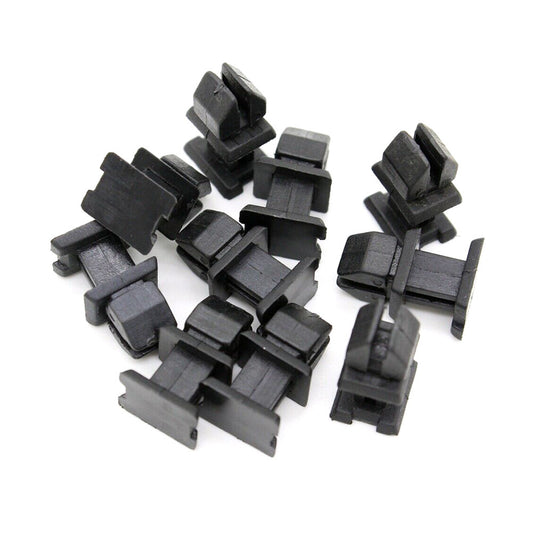 10Pcs Interior Trim Fastener Plate Retainer Clip Black For A B C CL CLK Class