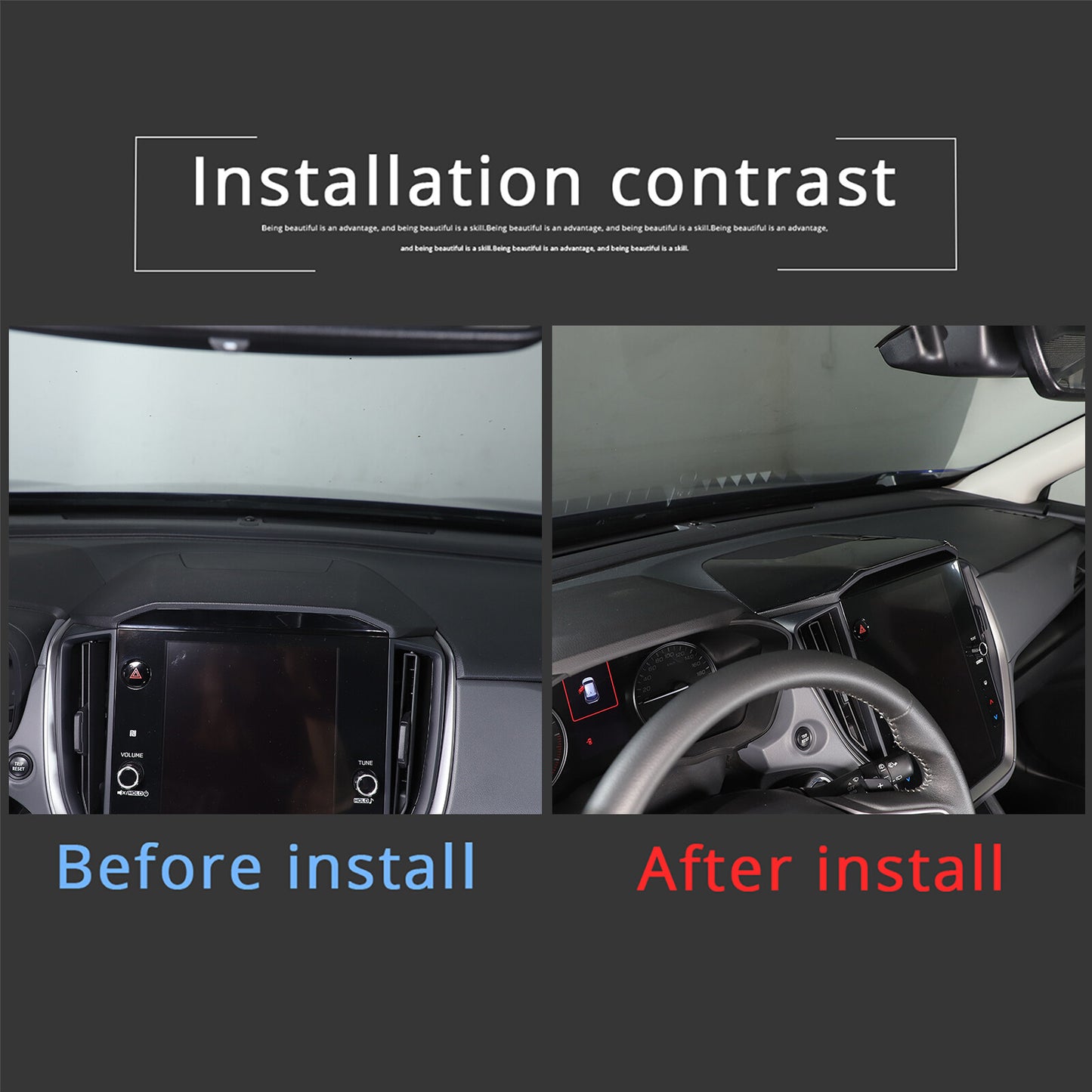 Carbon fiber musical instrument dashboard speedometer sticker decoration for Subaru WRX 2022-2024- n