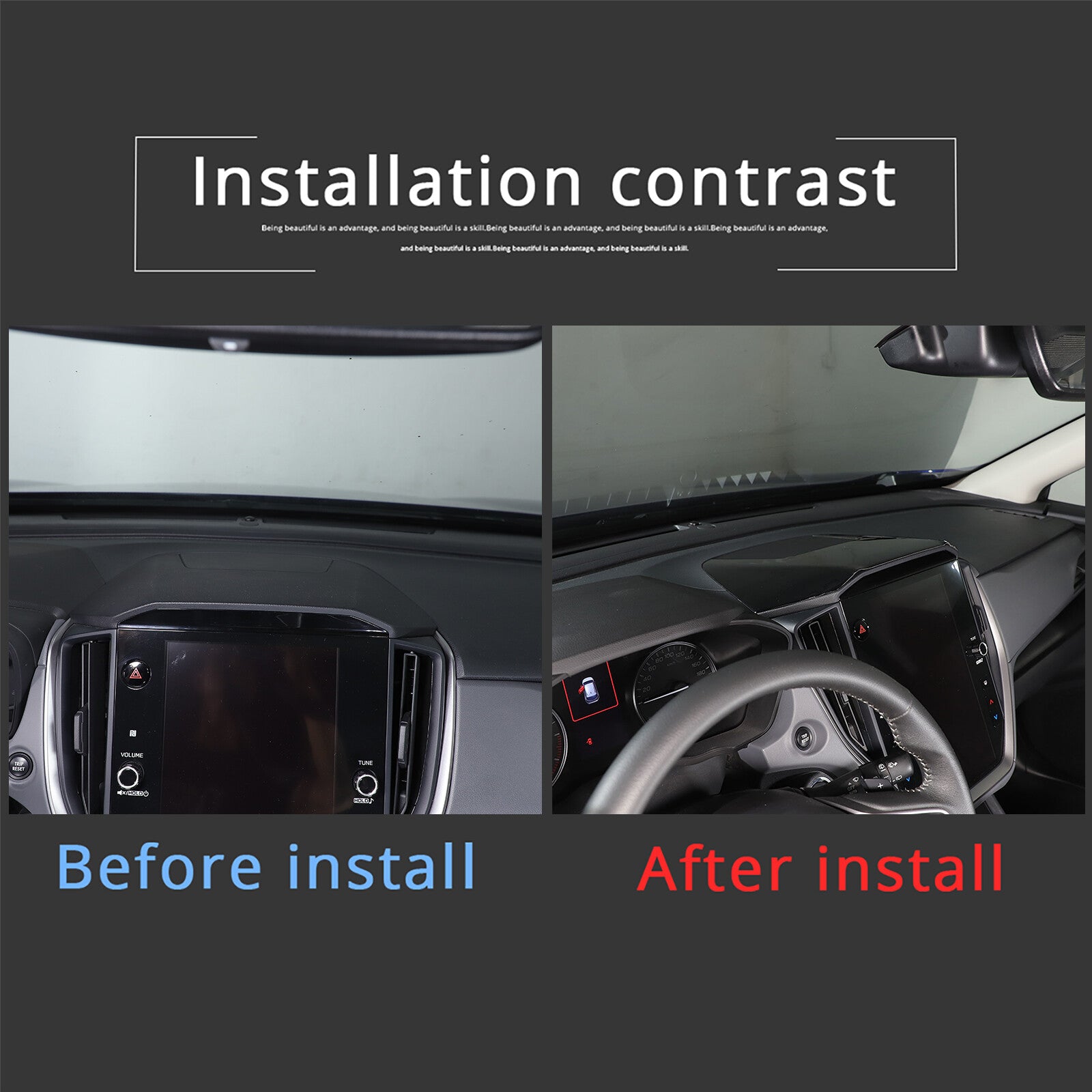 Carbon fiber musical instrument dashboard speedometer sticker decoration for Subaru WRX 2022-2024- n