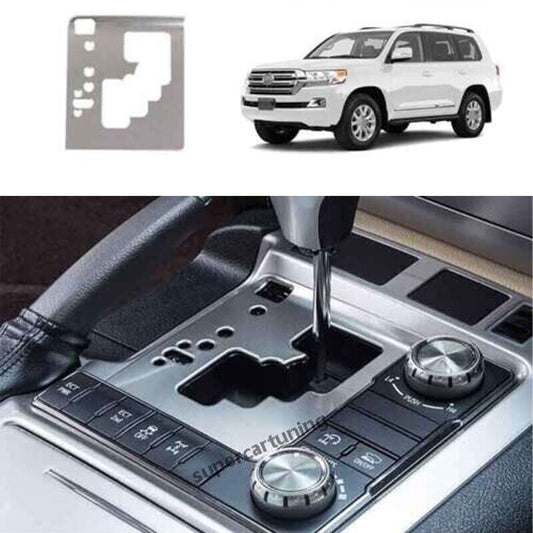 for Toyota for Land Cruiser 2016-2021 Silver Steel Middle Console Gear Shift Frame