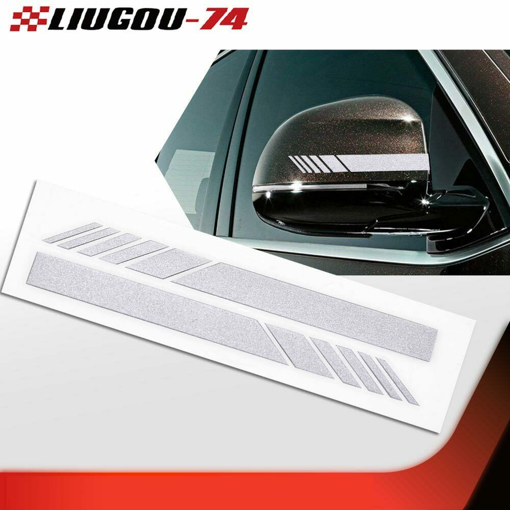 Suitable for car accessories silver rearview mirror 5D sticker vinyl stripe decal kit