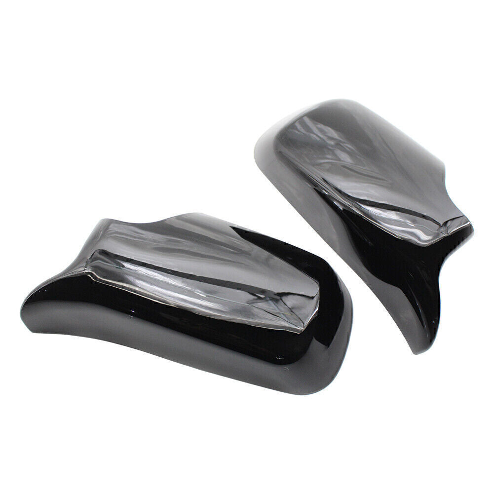 Glossy Black Car Rear view Mirror Cover Shell Fit for BMW E46 4 door 3 Series 98-05 Q