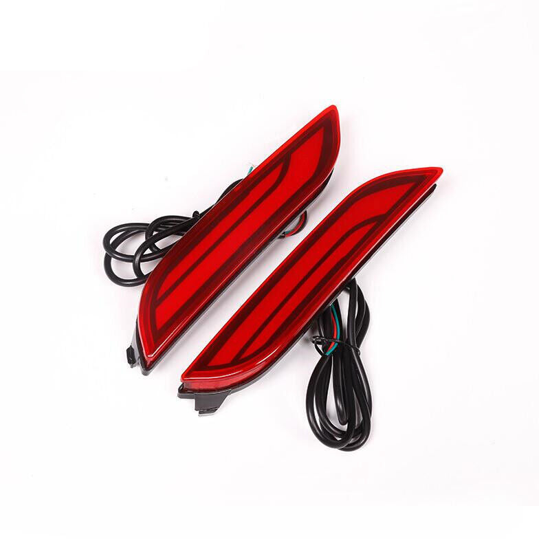 For Toyot@a for Camry 2019-2022 Red LED Rear Bumper Fog Light Tail Brake Lamp 2pcs n