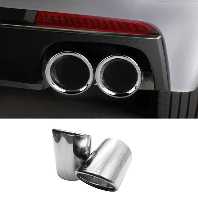 for Cadillac CT6 2016-2021 Chrome Exhaust Muffler Tail Pipe Tip Tailpipe Cover2