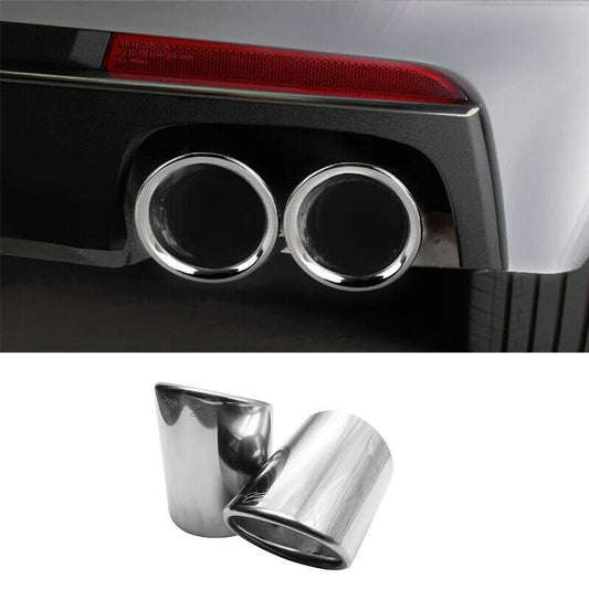 for Cadillac CT6 2016-2021 Chrome Exhaust Muffler Tail Pipe Tip Tailpipe Cover2