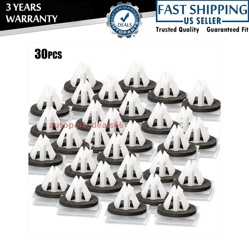30x Clips with Seals, Rocker Panel Molding Retainers  for ford  Fusion and for Lincoln