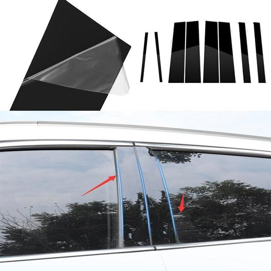 for Toyota Highlander 2008-13 Bc Pillar Post Black Look Panel Window Trim Cover