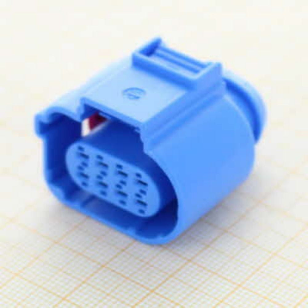 982973714A Flat Contact Housing for PORSCHE 8 Pin Blue