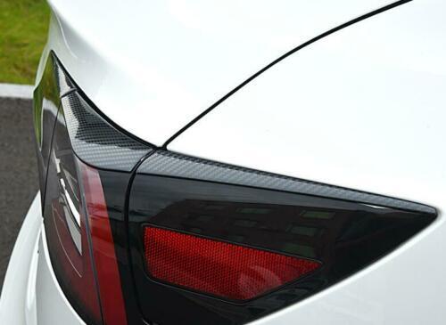 for Tesla Model 3 2017-2023 Carbon Fiber Rear Tail Light Lamp Strip Cover Trim