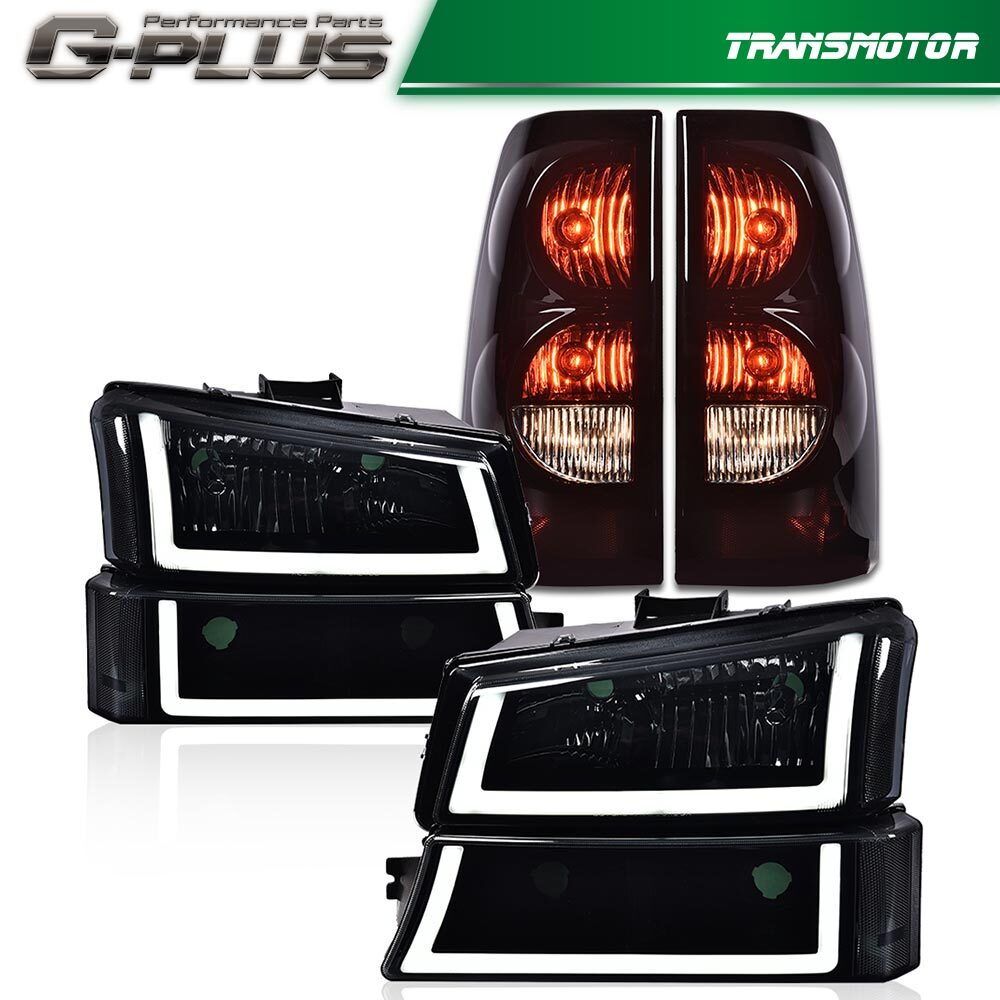 Smoke LED headlights + taillights suitable for 2003-2006 for Chevrolet Silverado 1500 2500