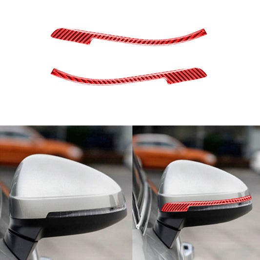 2Pcs for Mazda RX-8 2004-2008 Carbon Fiber for Seat Headrest Decorative Cover Trim v
