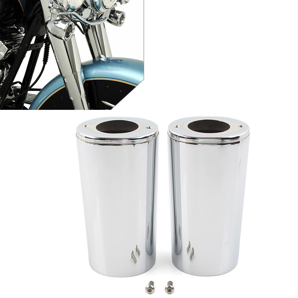 Chrome Fork Boot Slider Cover for Harley Touring FL 1200 Electra Glide 1984-2013 Q