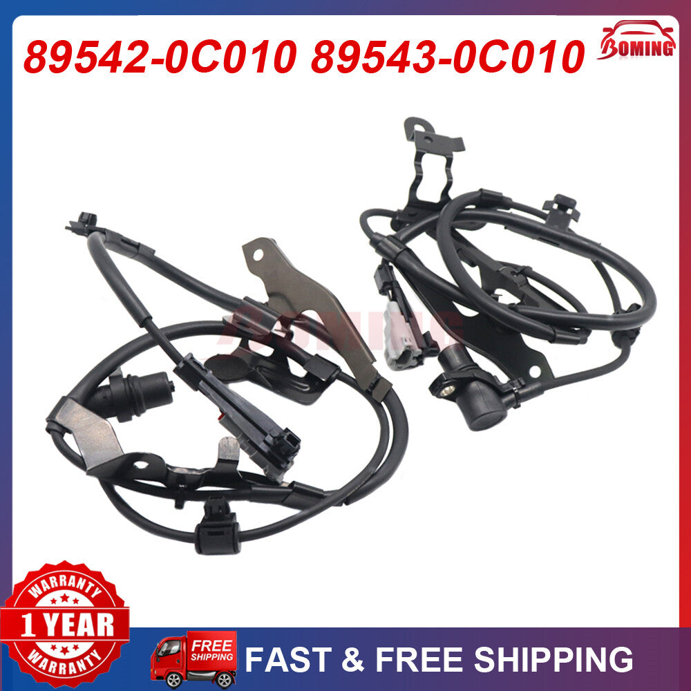 2x ABS Wheel Speed Sensor 89542-0C010 89543-0C010 for Toyota Sequoia Tundra