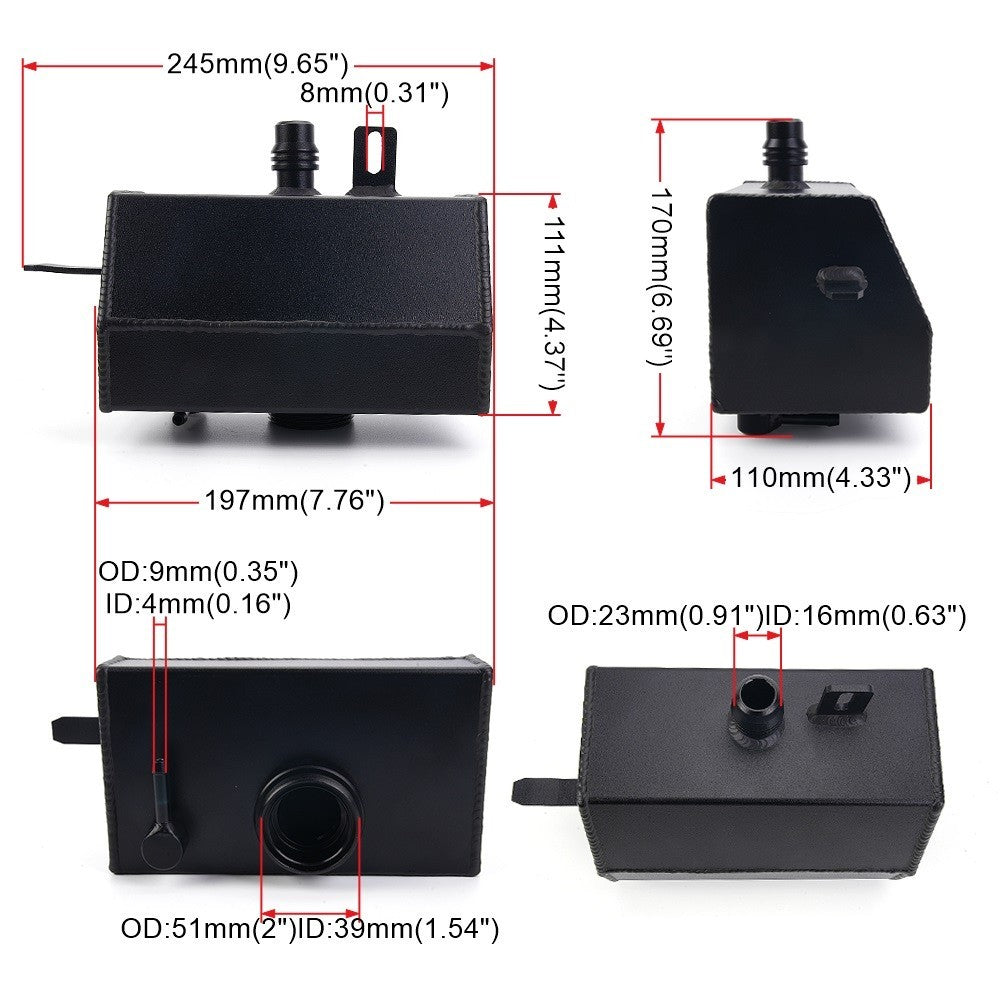 68364312AC NEW Engine Coolant Reservoir For 2018-2024 for Jeep for Wrangler JL JLU 2.0L Q