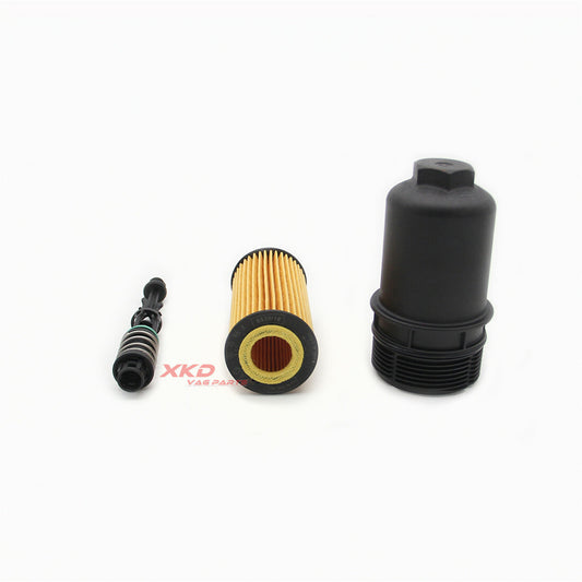 Oil Filter Housing Cap & Piece & Oil Filter Fit for VW for Jetta for Tiguan for AUDI for A4 for A6 Q