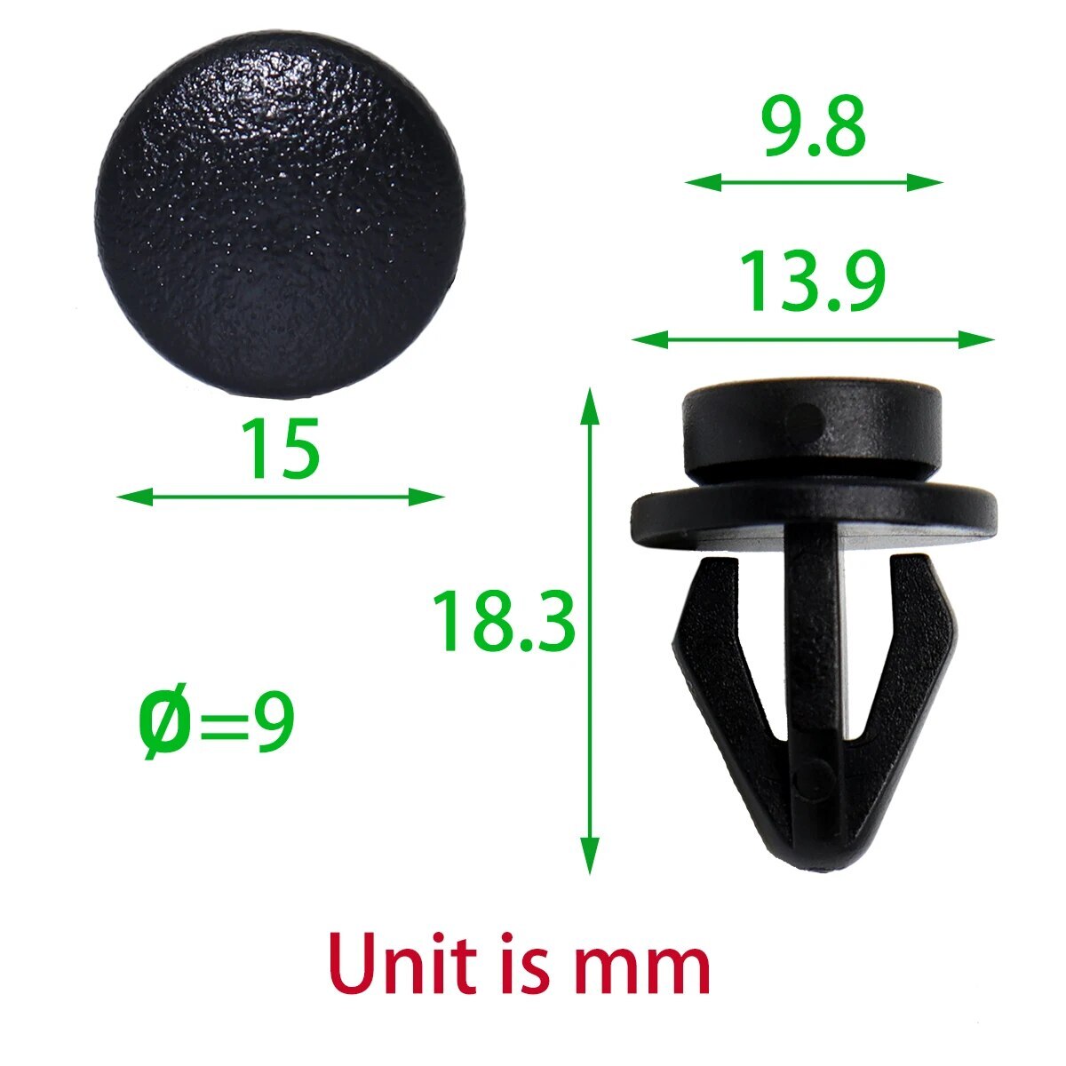 8X for Nissan Juke F15 Parcel Shelf Clip Bootlid Interior Fastener Hanger Button