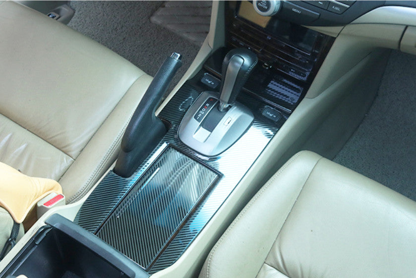 for Honda Accord 08-2013 Carbon Fiber Look Central Console Gear Shift Panel Trim