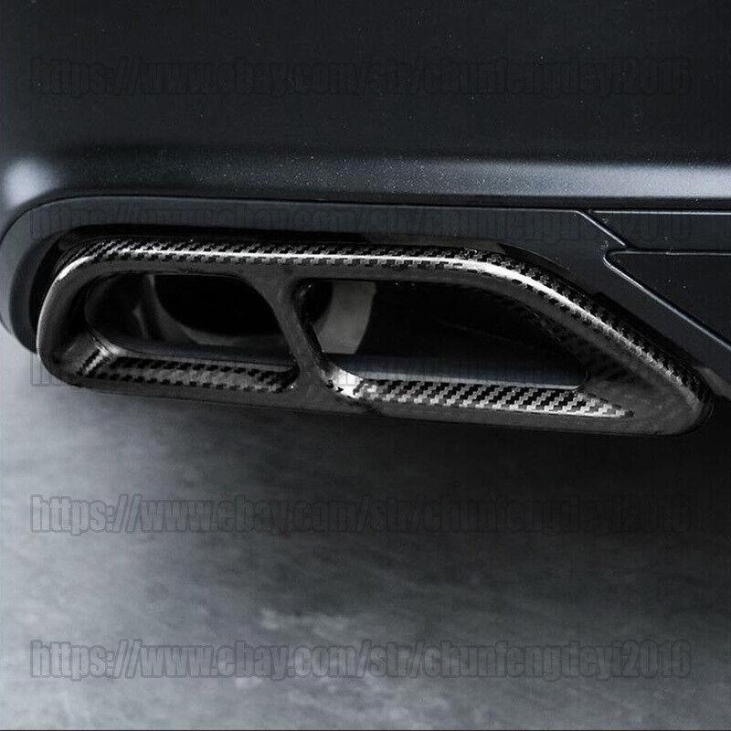 for Honda Accord 2018-2022 Steel Carbon Fiber Rear Tail Exhaust Pipe Muffler Tip