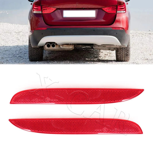 Rear Bumper Reflector Brake Light Parking Lamp for BMW X1 E84 2008-2012 Red 2pc