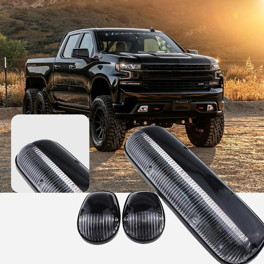 3x Amber LED Cab Roof Marker Top lights for Chevrolet Silverado 1500 2500 3500