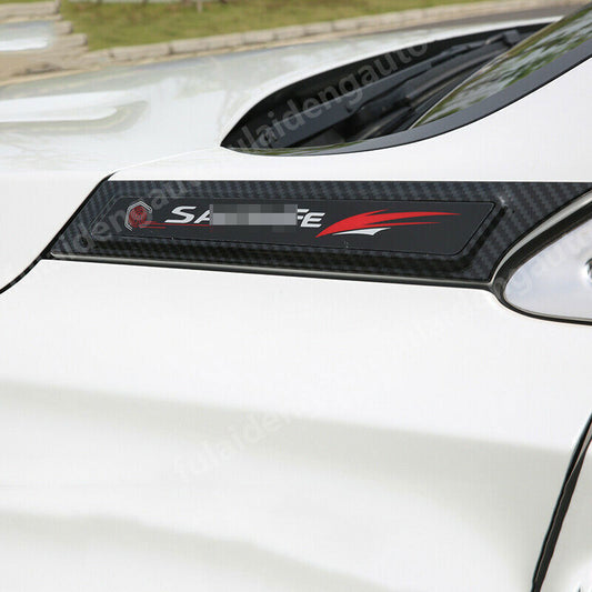 for hyundai santa fe 2019-2021 ABS Car Side Body Fender Emblem Hood Trim Cover