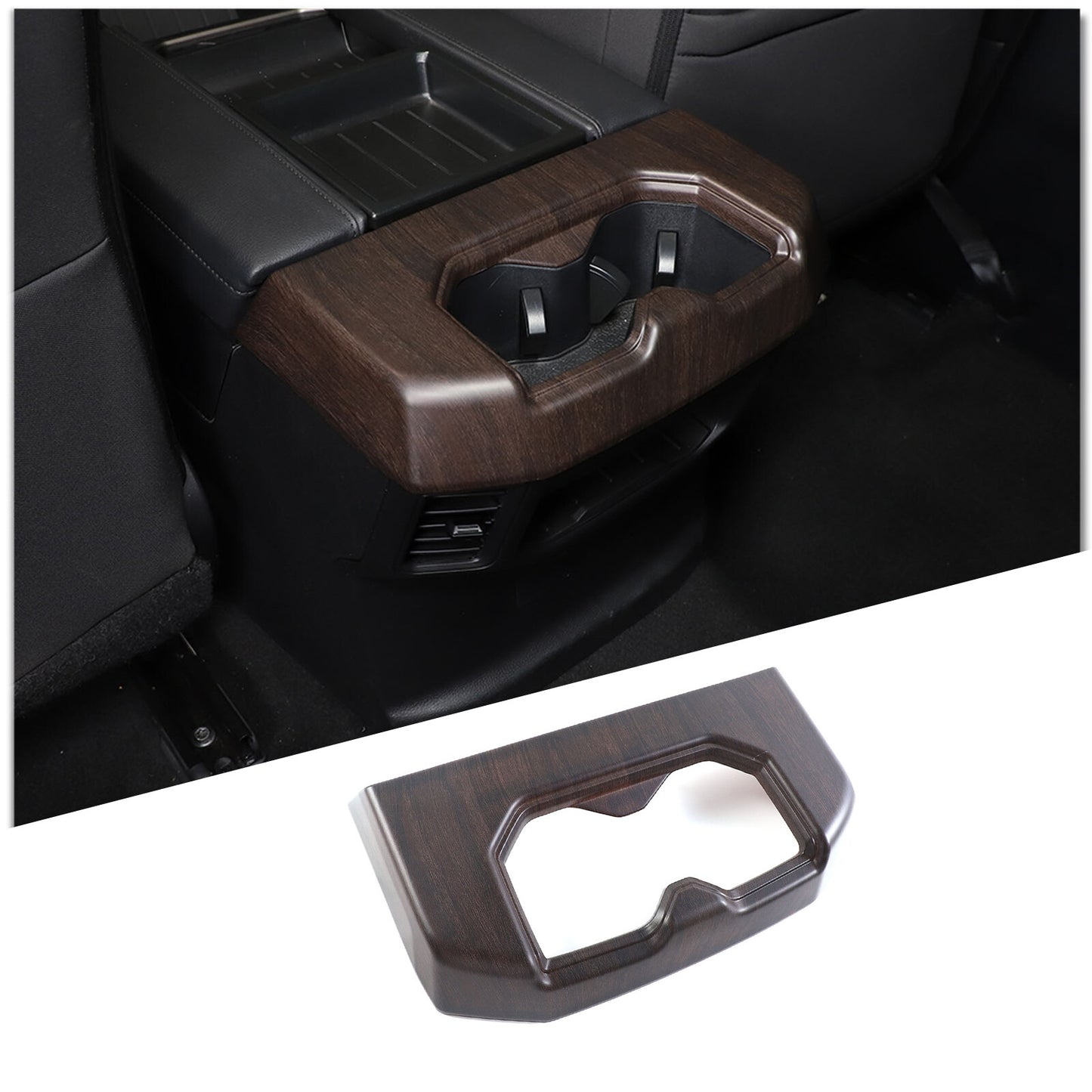 Oak interior gear transmission cover decoration suitable for Tundra Sequoia 2022-23 - v
