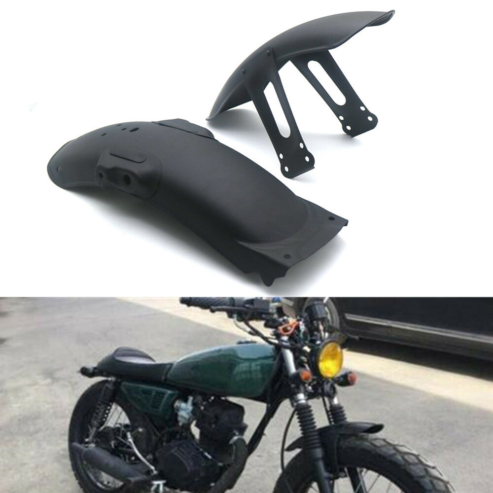Matte Black Metal Retro Front  Rear Fender Mudguard Cover for Honda CG125 Q