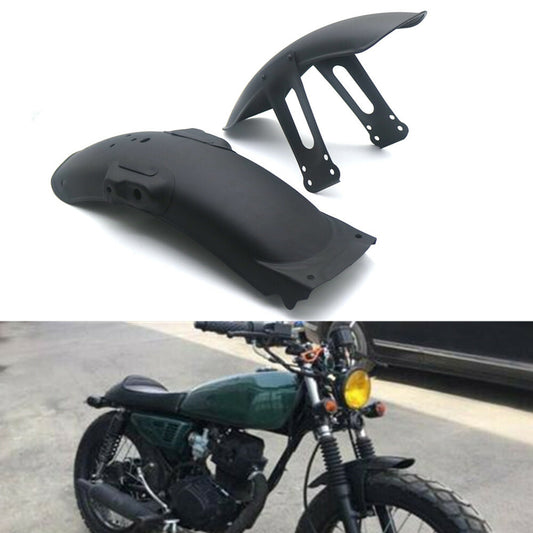 Matte Black Metal Retro Front  Rear Fender Mudguard Cover for Honda CG125 Q