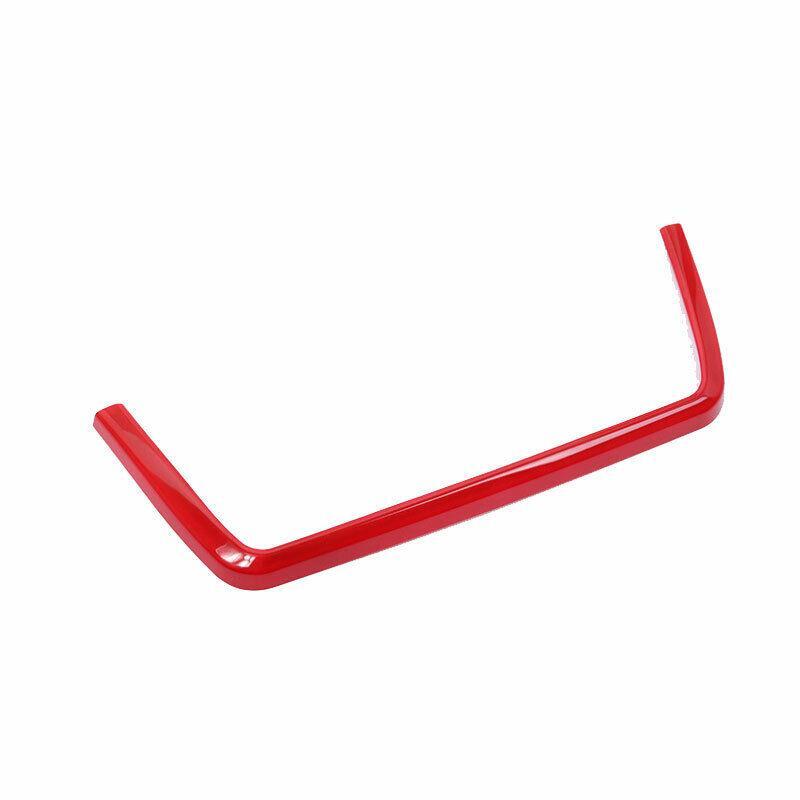 Console U-Type Frame Cover Trim 1PCS for BMW 3 4 Series GT 2013-2019 Red ABS Red