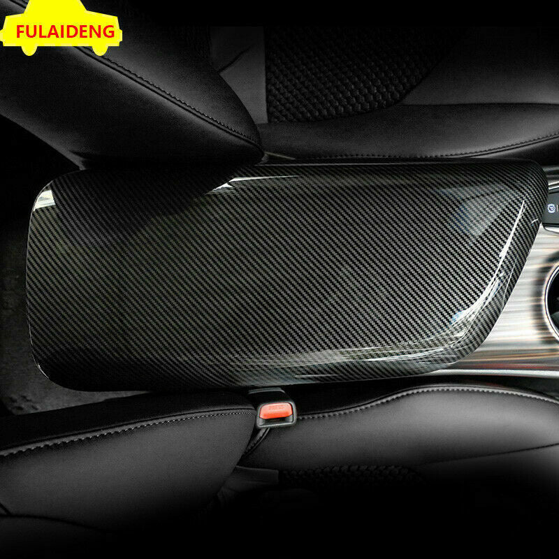 for Toyota for Camry 2018-2023 Carbon Fiber Inner Center Console Armrest Box Cover