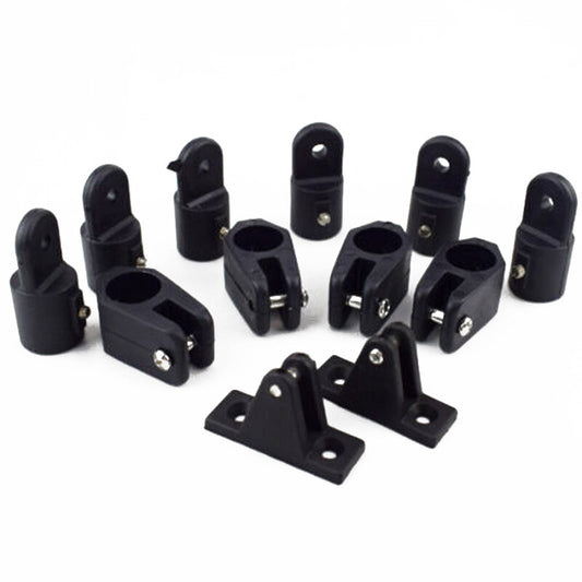Marine 7/8 inch Nylon Plastic 3 Bow Bimini Top Accessories Hardware and Strap - n