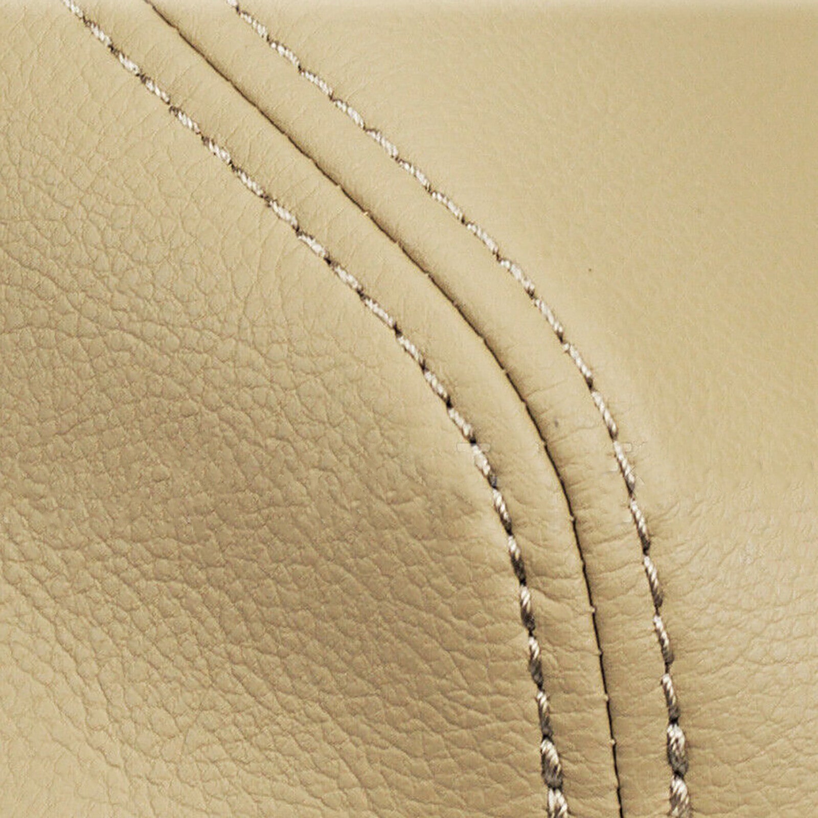 2Pcs Leather Console Lid Armrest Cover Skin for Acura RL 2005-10 Trim Beige Tan