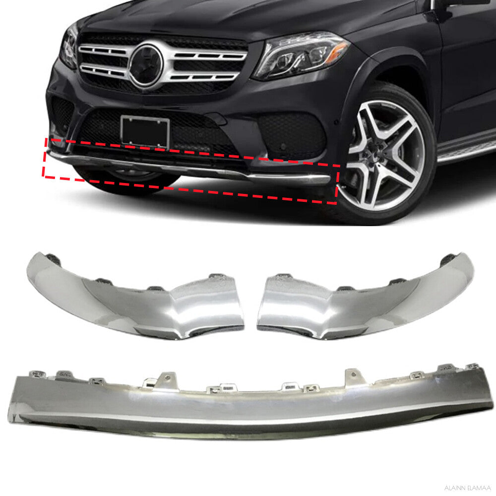 Front Bumper Cover Molding Trim for Mercedes for Benz GLE 450 GLS 500 W292 2016-2019 Q