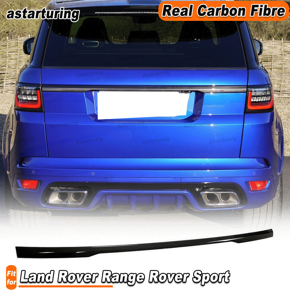 Carbon Rear Door Tailgate Trunk Lid Trim Cover for Land Rover for Range Rover Sport