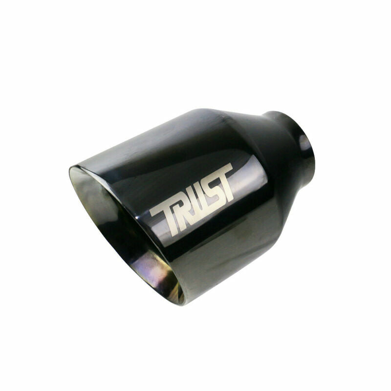 Universal 2.5'' ID 4.5'' OD Exhaust End Tips Muffler Black Tips Weld on Black
