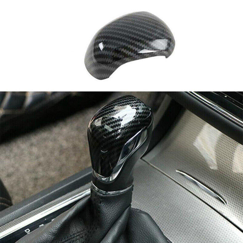 Carbon Fiber Car Inner Gear Shift Knob Cover Cap Trim for Chevy Blazer 2019-2022