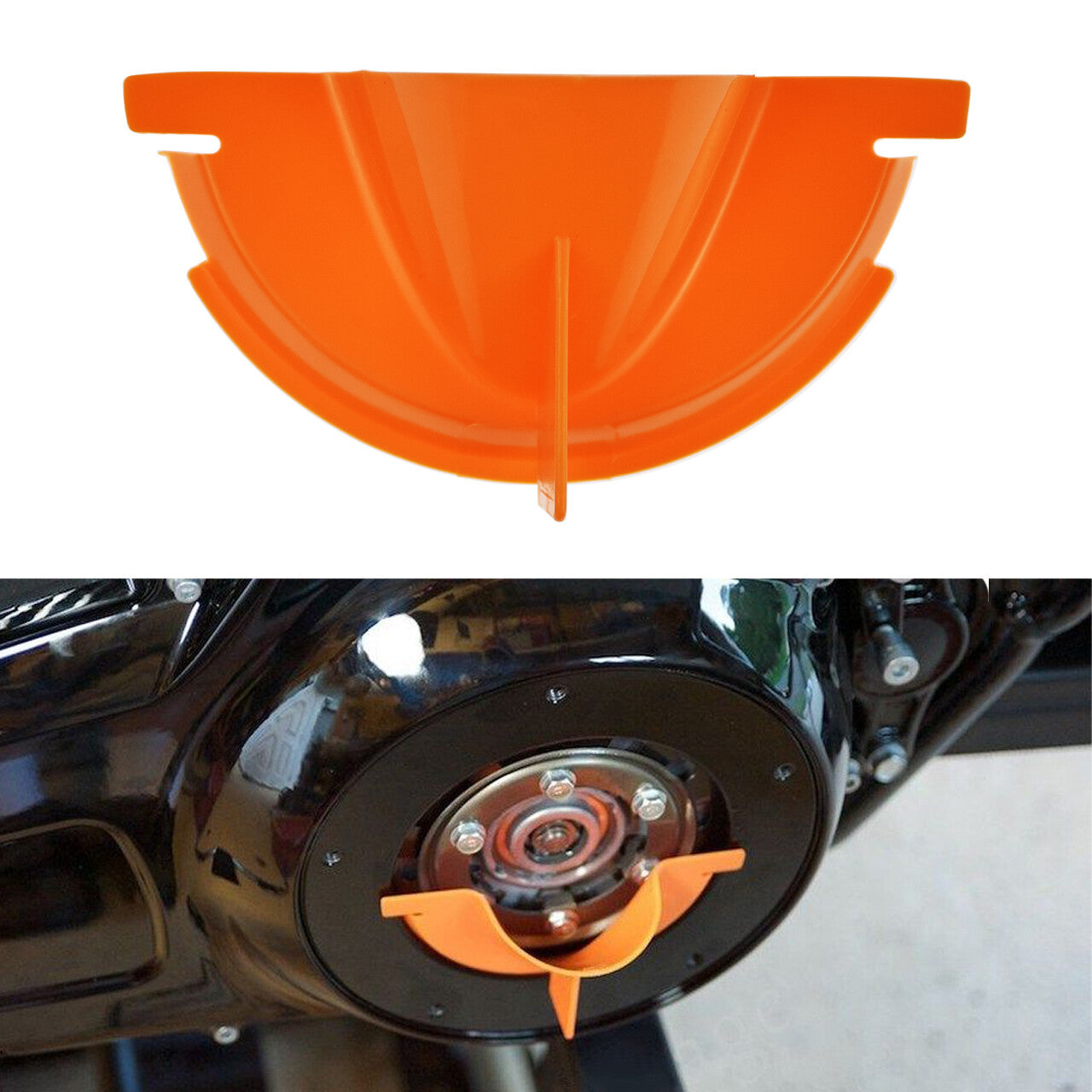 Motorcycle Primary Case Oil Fill Funnel Fit for Harley Touring Dyna FXDF Softail Q
