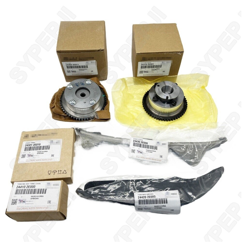 Timing chain kit for exhaust and intake CVVT gears suitable for Kia Soul 2.0L and for Hyundai for Elantra 1.8L.