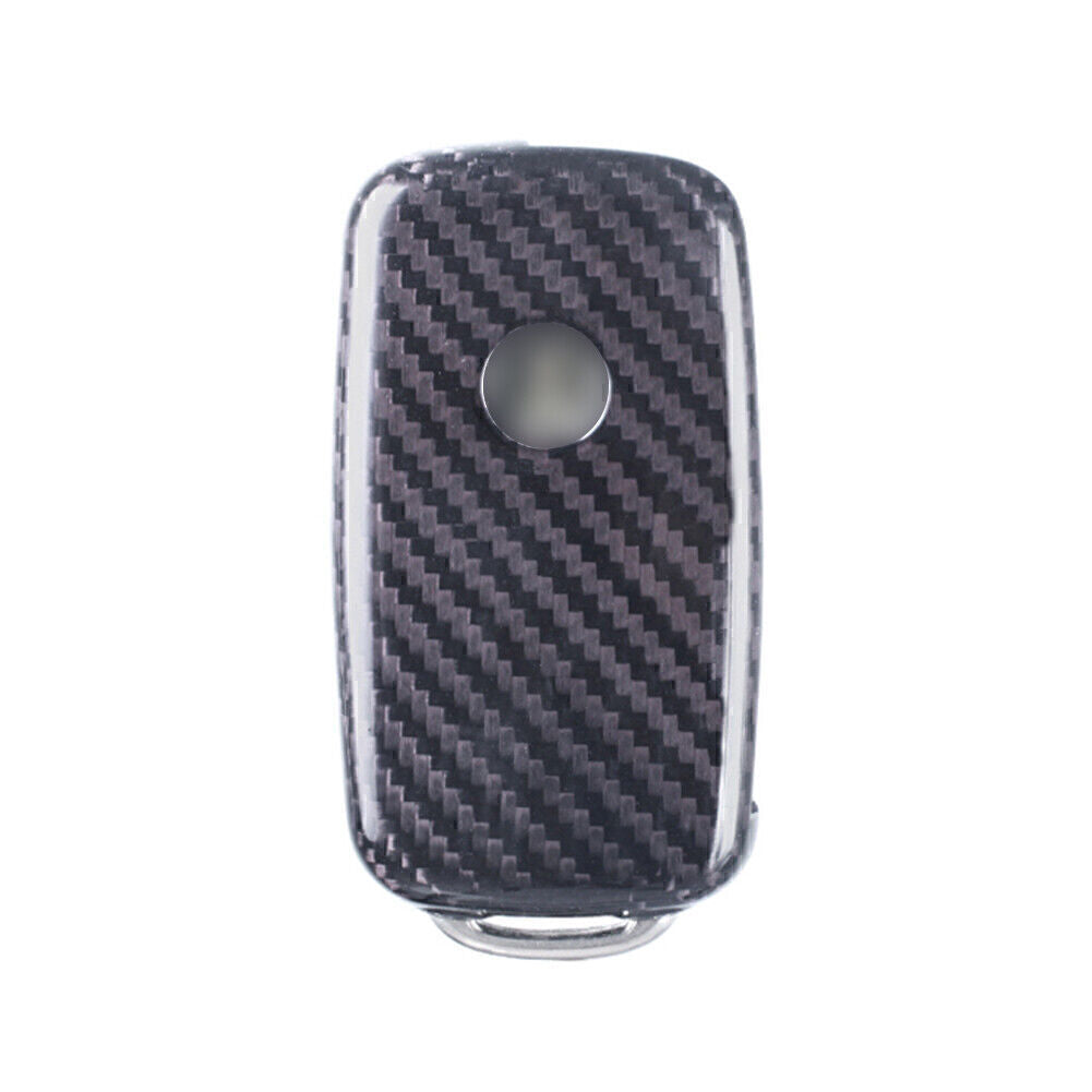 Car Remote Key Fob Cover Case Carbon Silver Black Fit for VW for Golf R32 for Jetta Rabbit