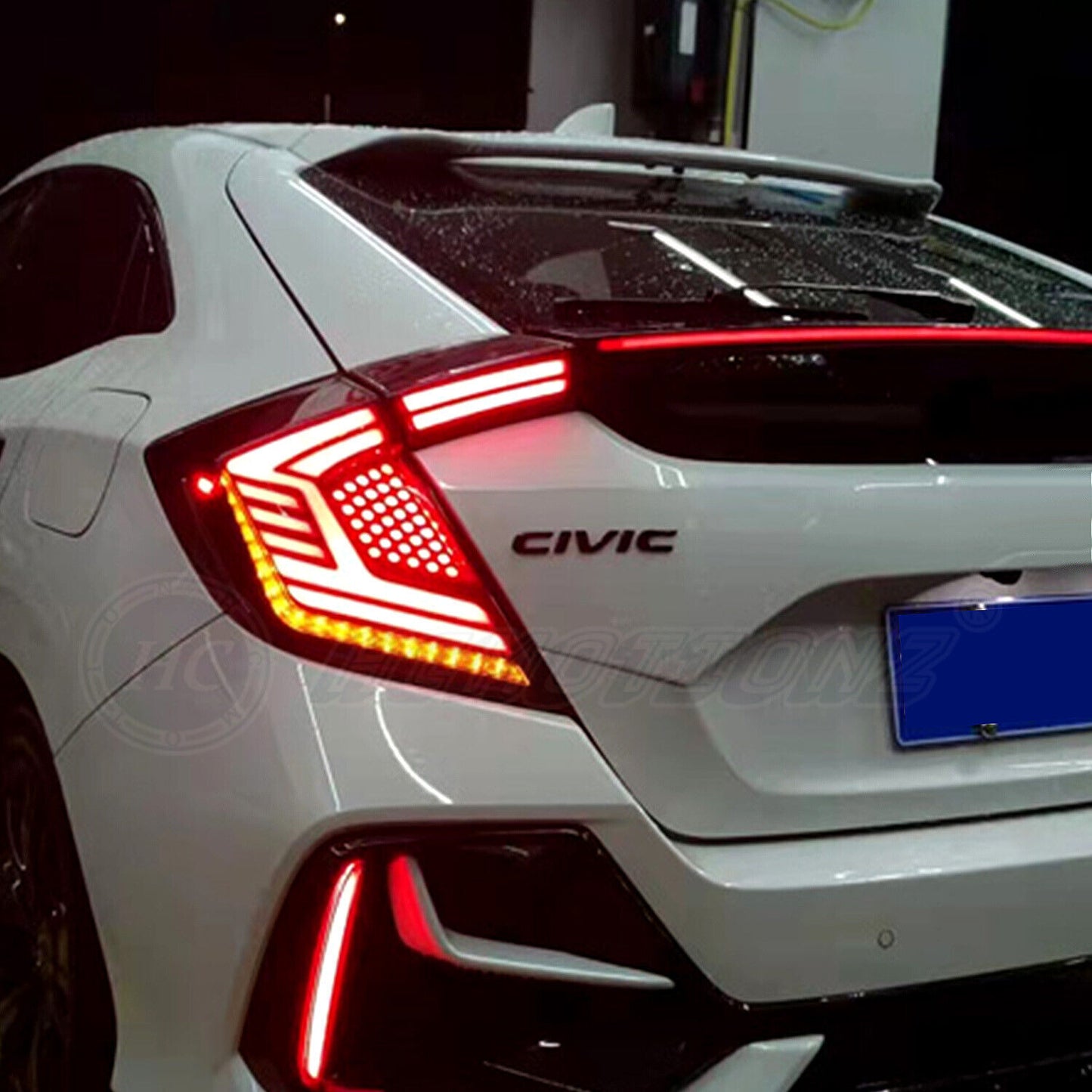 LED Tail Lights for Honda for Civic Hatchback FK7 FK8 2017-2021 Rear Lamps