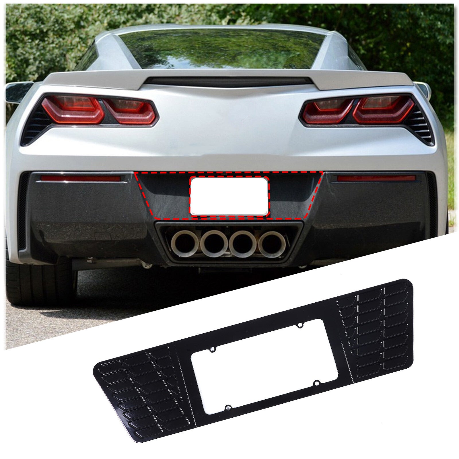 4 Carbon fiber ABS door safety lock switch frame decoration suitable for Hummer H2 2003-07- v