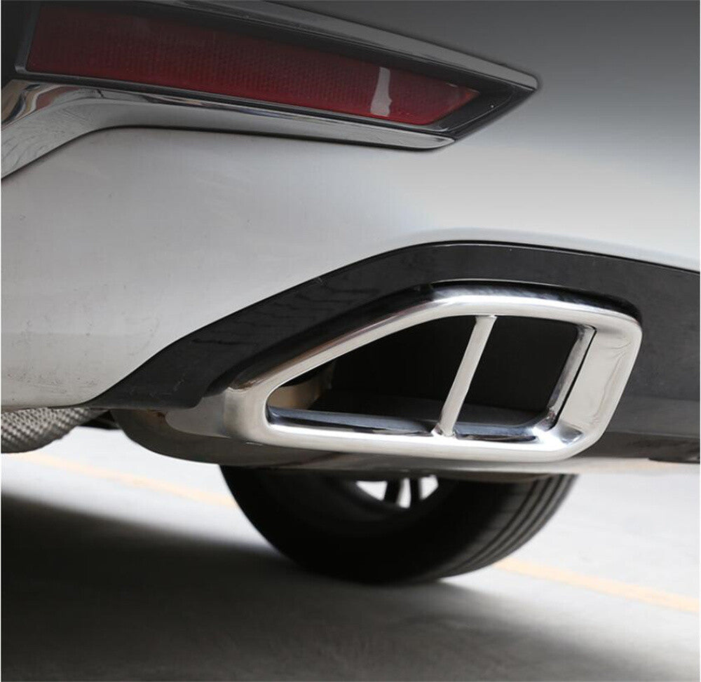 Steel Chrome Exhaust Muffler Tail Pipe Cover for for BMW 3 Series G20 G28 2020+
