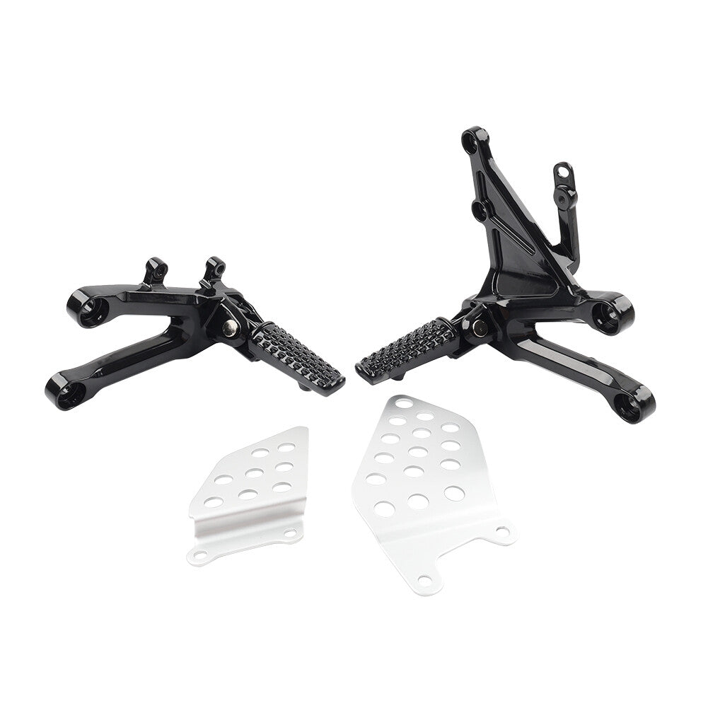Front Driver Foot Pegs Footrest Bracket Set for Honda CBR1000RR CBR 1000RR 04-07