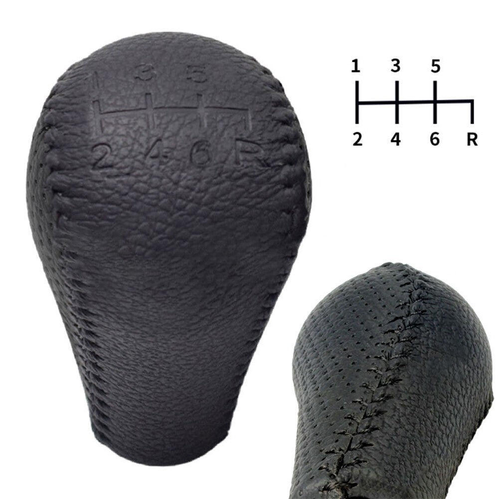 6 Speed Leather Gear Shift Knob for Navara D40 For Frontier 05-15 New v