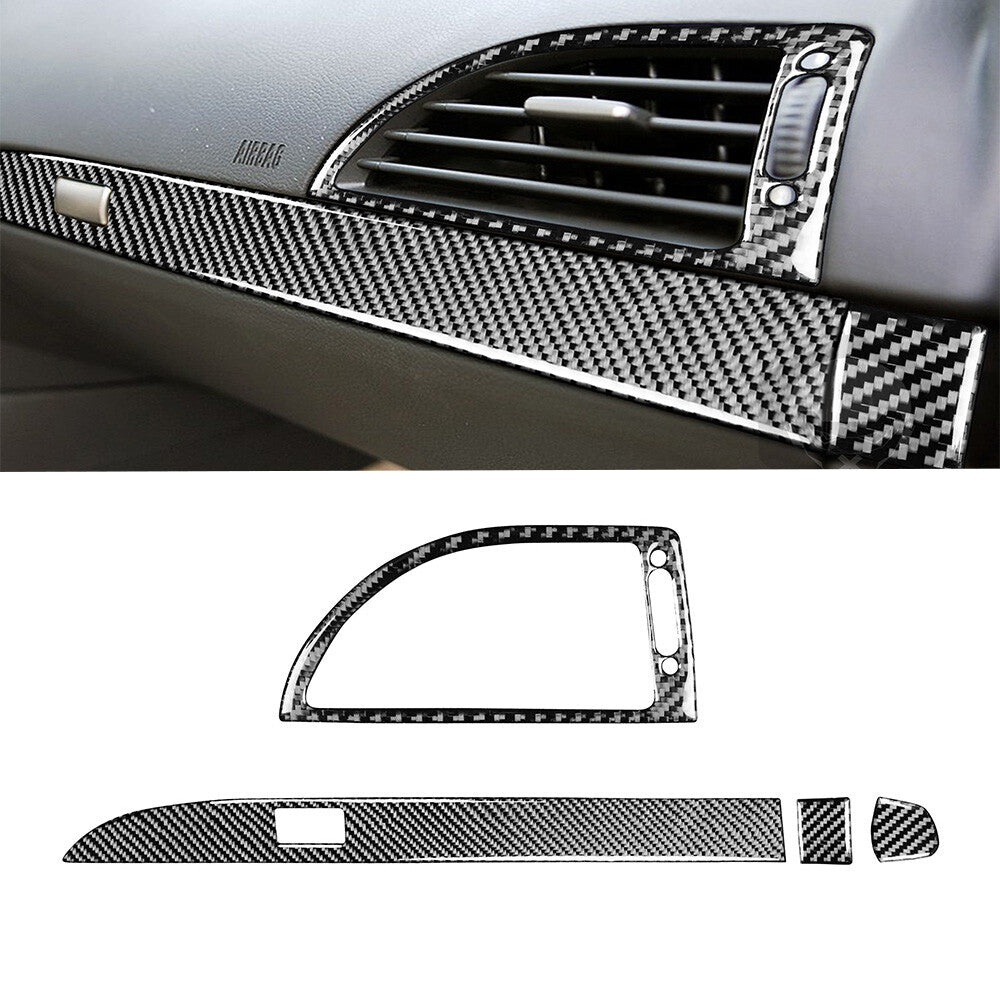 Red Carbon Fiber Air Conditioner Controller Cover Trim for Mazda CX-9 2016-2022 v