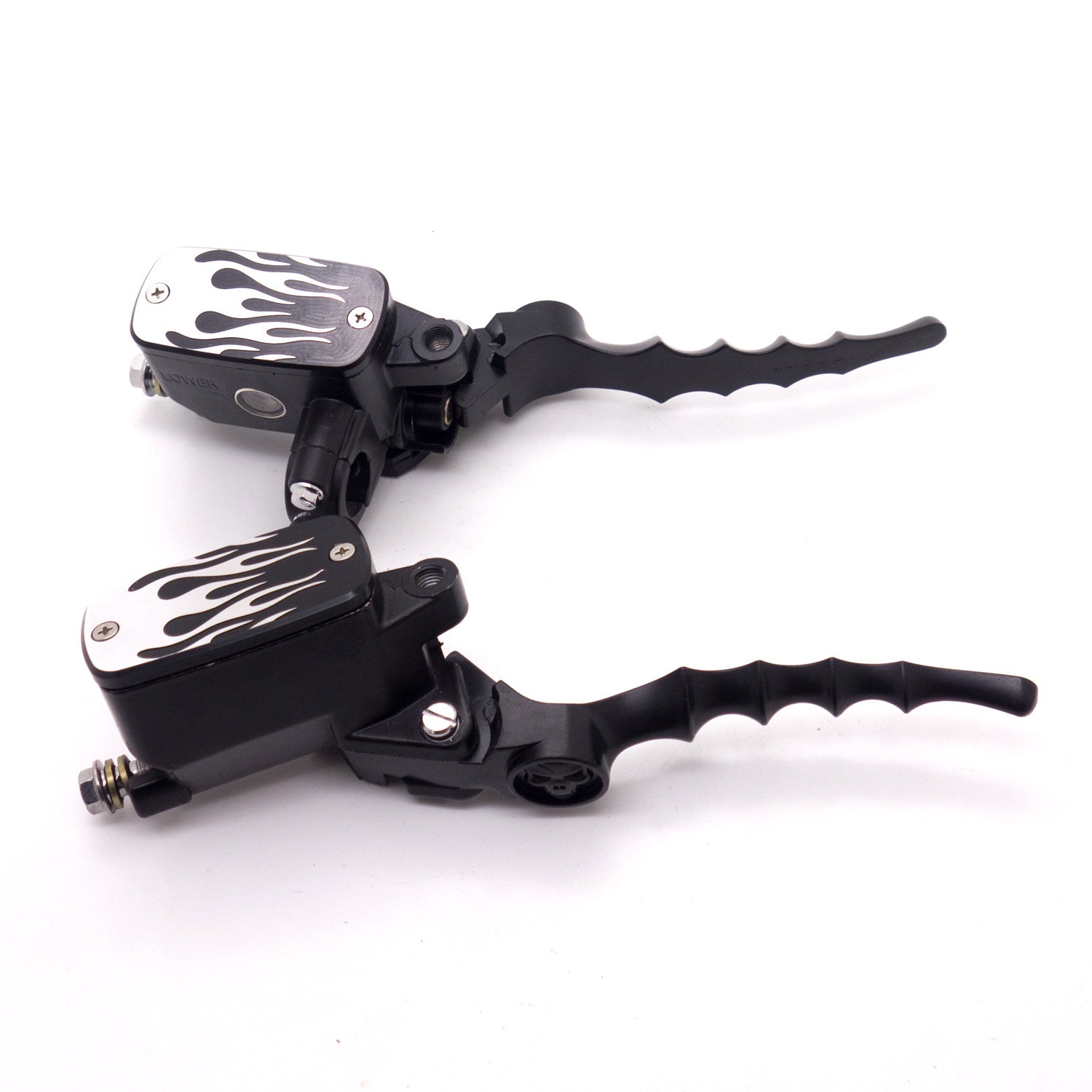 7/8 Black Flame Control Reservoir Brake Clutch Levers for Kawasaki for Honda for Yamaha Q