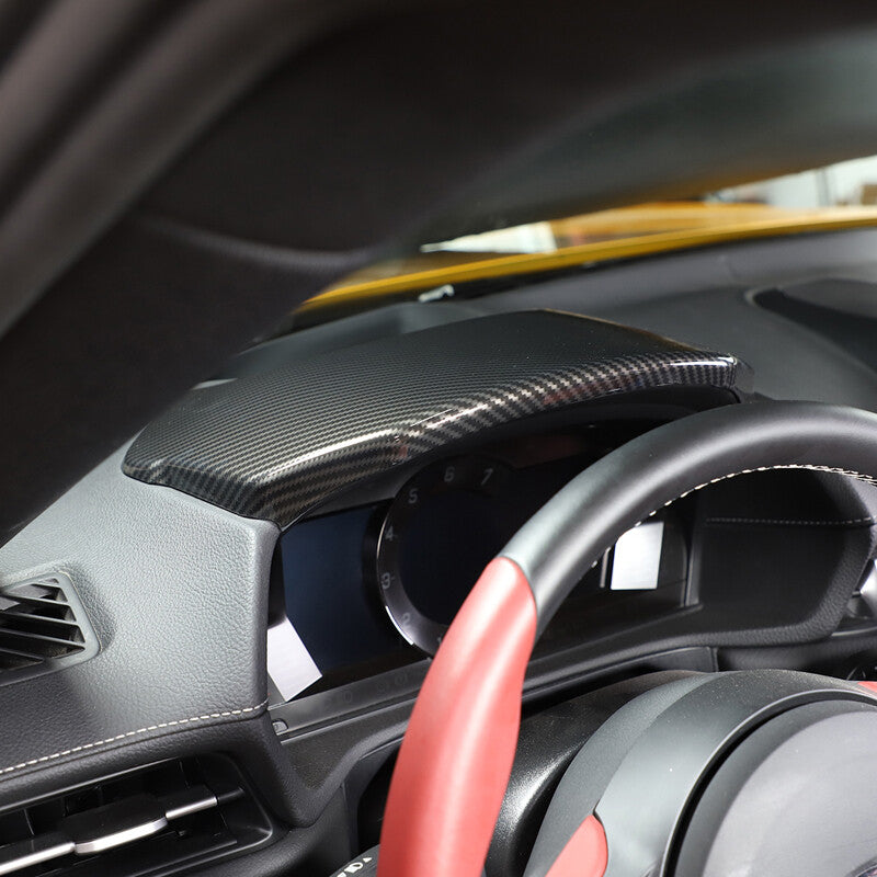 Matte Black ABS Gear Shifter Trim Cap for Corvette C7 2014-2019 - v
