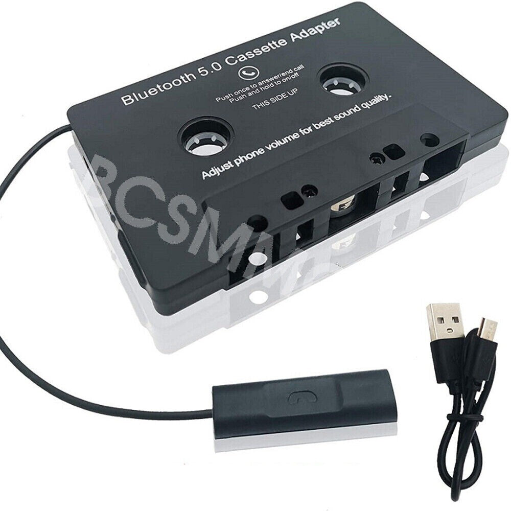 Cassette Player Bluetooth Tape Converter Car Audio Adapter Hands- For MP3,CD n