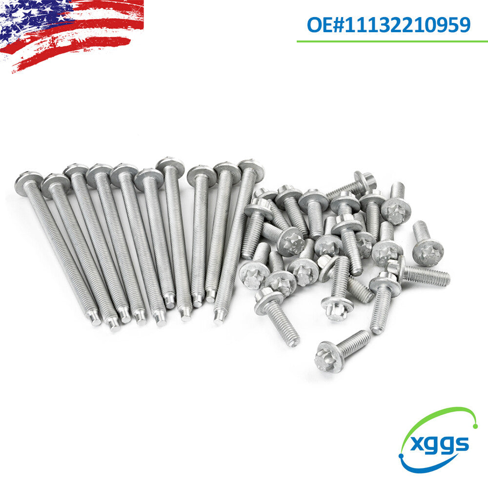 for BMW E88 E90 E91 E92 F23 F80 F61 11132210959 Engine Oil Pan Bolt Set Steel Q